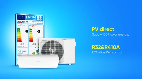 オフグリッド 100% ハイブリッド AC/DC 太陽光発電 ルーム AC 家庭用エアコン 分割単価 18000 BTU 24000 BTU