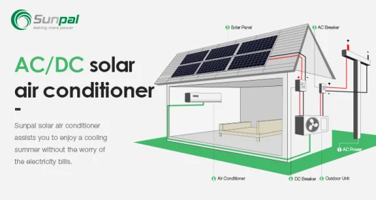 サンパルソーラーエアコン、Adcc太陽光パネルハイブリッドインバーター、再生可能エネルギー直流型太陽光発電エアコン